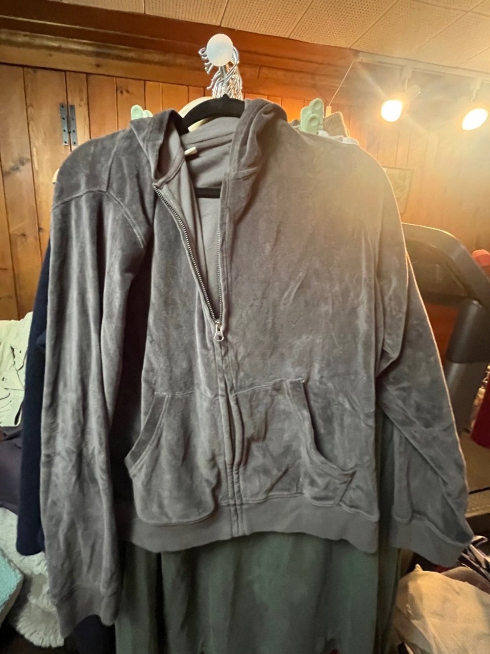 Pact Gray Cotton Hoodie, L